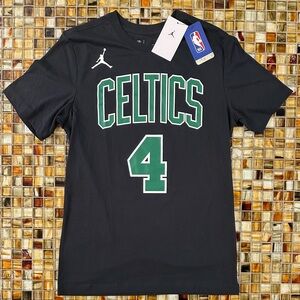 NWT Nike Air BOSTON CELTICS Short Sleeve T-Shirt~Small~Jrue Holiday~Black~$40